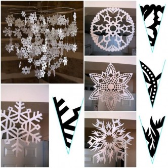 Step-By-Step How to Make Paper Snow Flakes