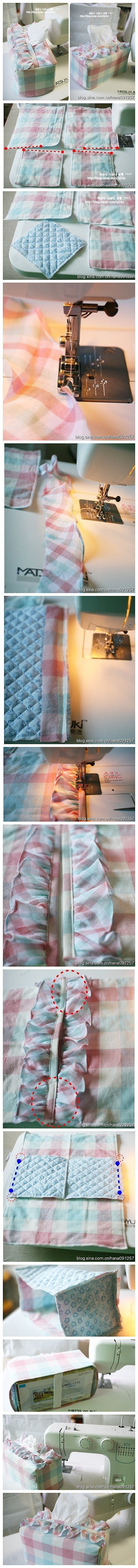 How to make Stylish Tissue Holder step by step DIY tutorial instructions