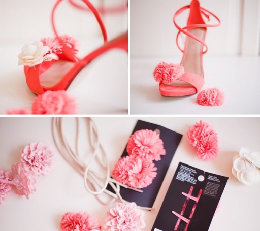 How to make fabulous floral shoe heels step by step DIY tutorial instructions