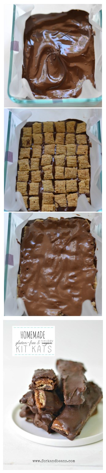 How to make gluten free & non-diary kit kat step by step DIY tutorial instructions