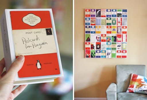How to make pretty wall art decor with postcards step by step DIY tutorial instructions