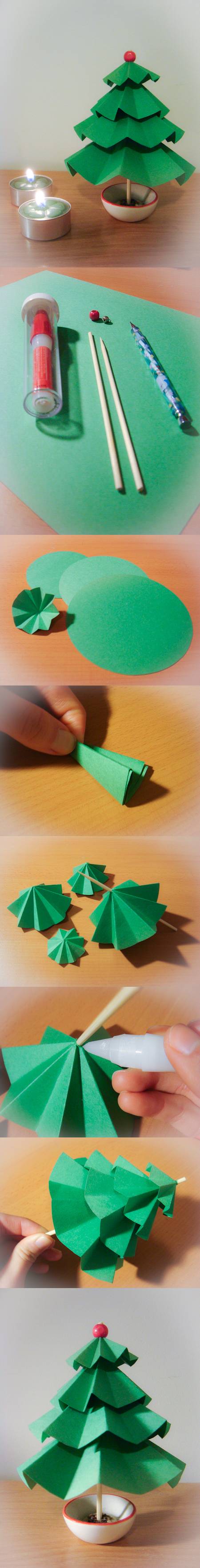 How To Make Simple Paper Christmas Trees Step By Step DIY Tutorial 