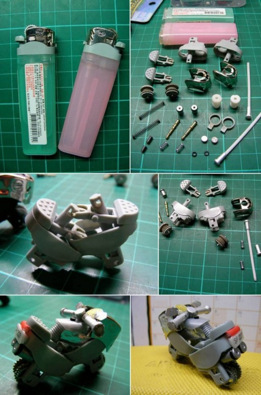 How to make toy motorcycle with used lighters step by step DIY tutorial instructions