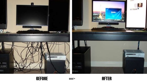 How to manage cable wires with binder clips step by step DIY tutorial instructions_vmm