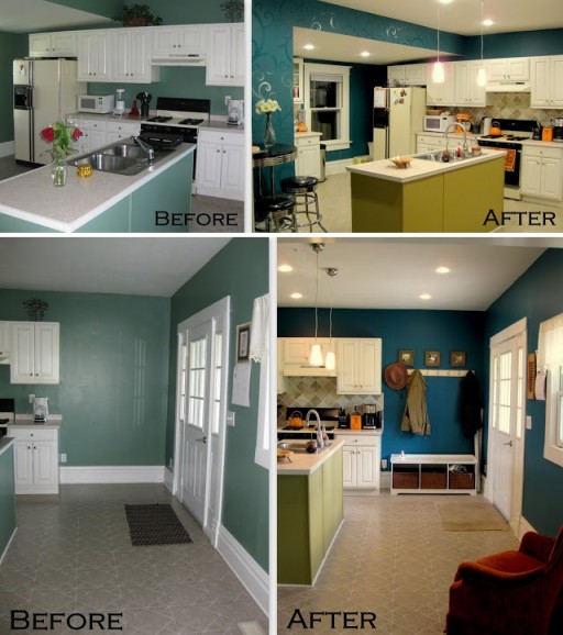 How to paint beautiful kitchen wall step by step DIY tutorial instructions