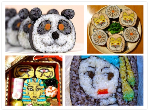 Culinary school - How to make beautiful delicisou sushi art step by step tutorial instructions & recipe 2