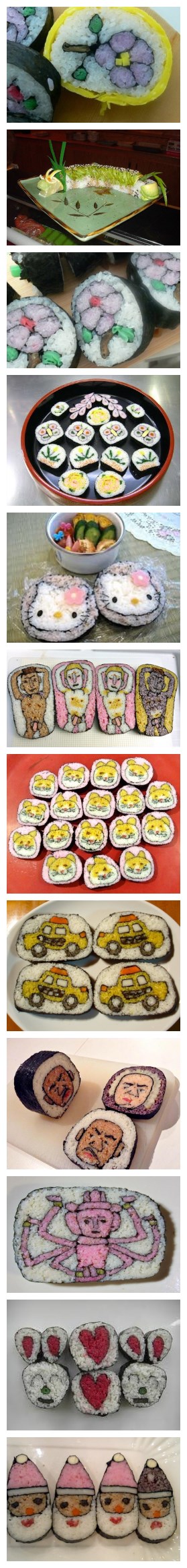 Culinary school - How to make beautiful delicisou sushi art step by step tutorial instructions & recipe 4