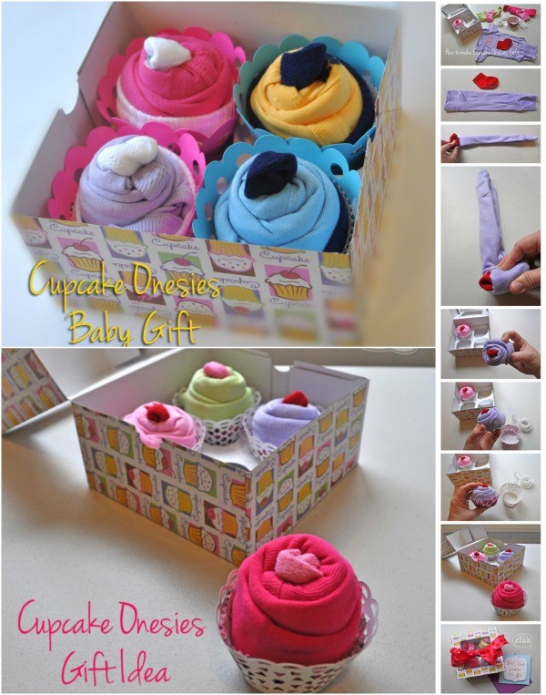 How To Make Cupcake Onesies Gift