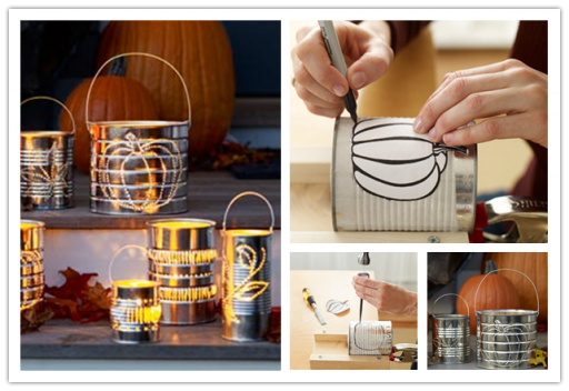 How to make cool DIY tin can lanterns step by step tutorial instructions