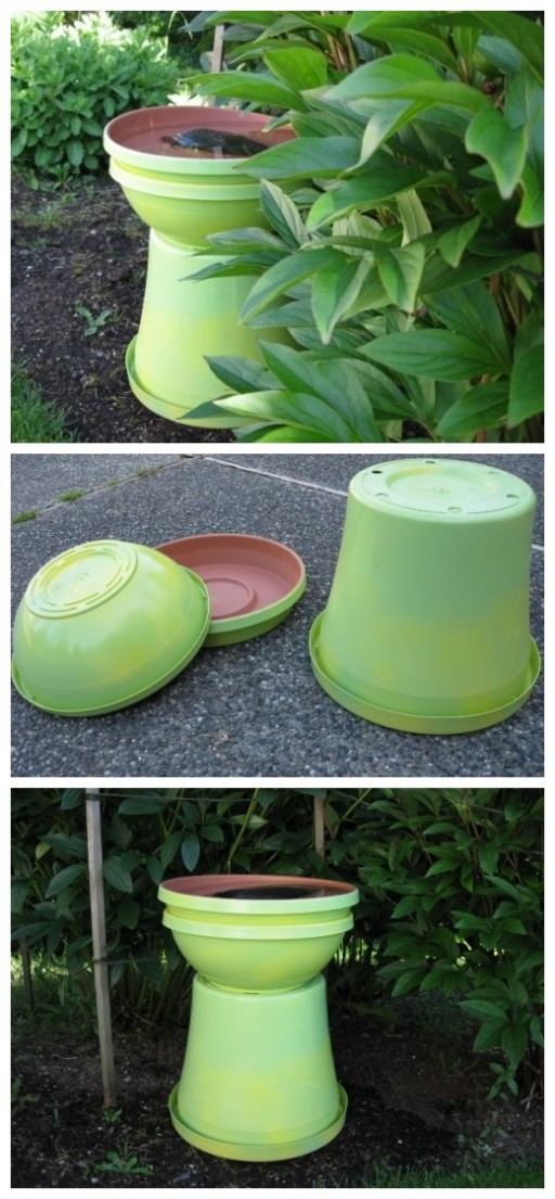How to make garden birdbath step by step DIY tutorial instructions