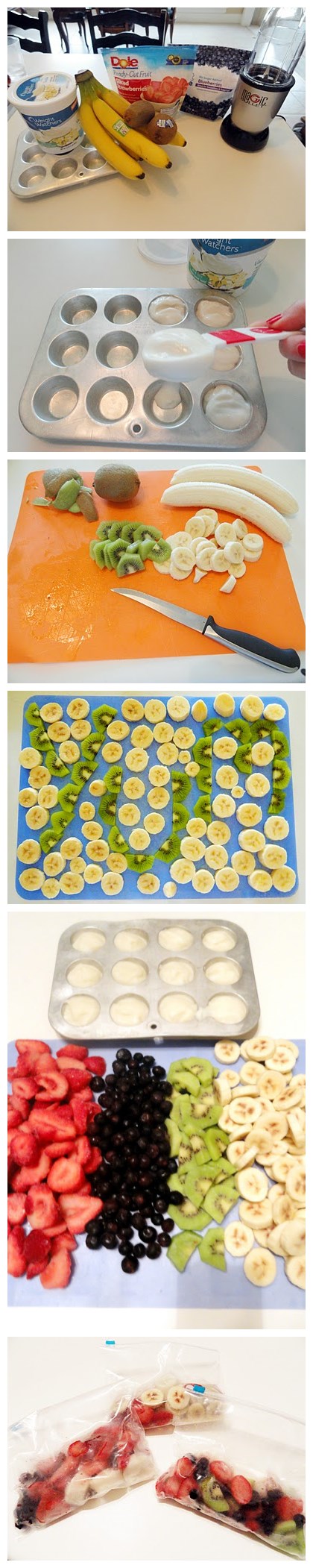 How to make healthy DIY smoothie packs step by step tutorial instructions