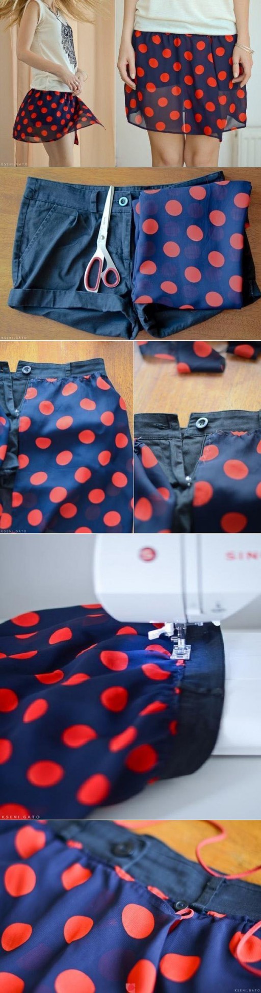 How to make simple DIY short transformation step by step DIY tutorial instructions