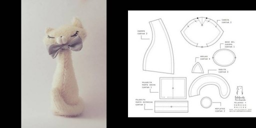 How to sew DIY elegant cat step by step tutorial instructions thumb