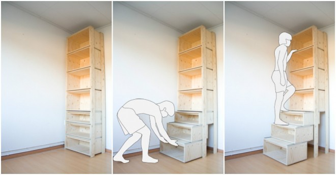 efficient storage staircase