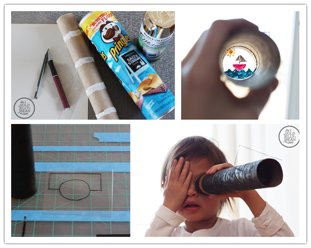 How to make DIY telescope craft toy step by step tutorial instructions