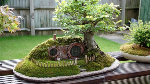 How to make DIY baggins bonsai hobbit home 1