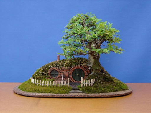 How to make DIY baggins bonsai hobbit home 2