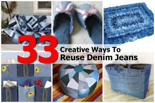 33 Creative Wasy to Reuse Denim Jeans