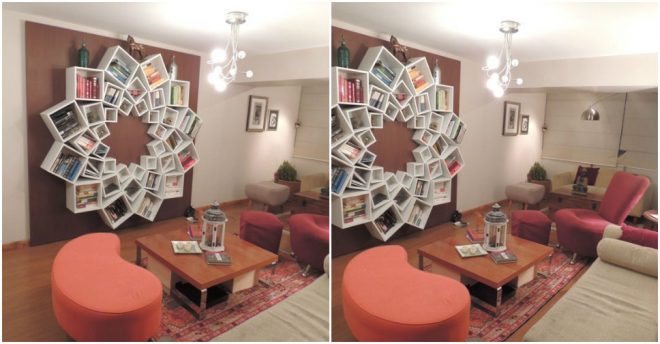Mandala Inspired Bookshelf