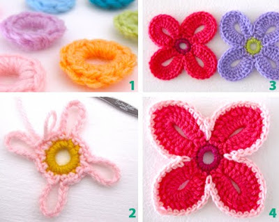 How To Crochet Pretty Flower Motif Shawl 1