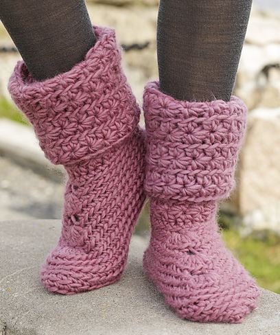 How To Knit Women Boots 4