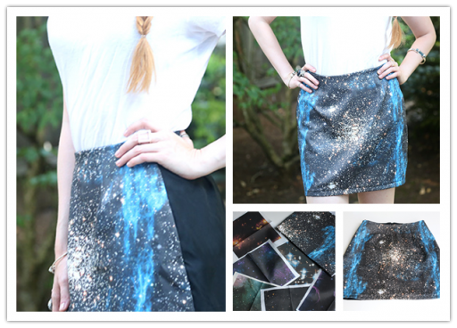 How To Make DIY Galaxy Print Mini Skirt