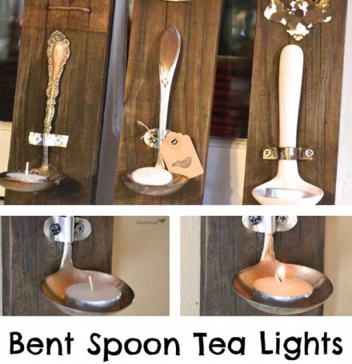 Rustic Ladle Tea Lights