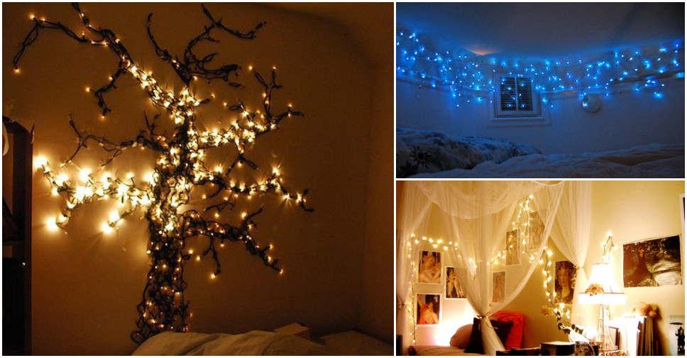 15 Creative Ways To Hang Christmas Lights In Bedroom How To Instructions