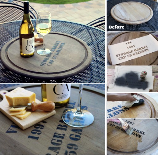 How To Give Your Lazy Susan A Wine Barrel Feel