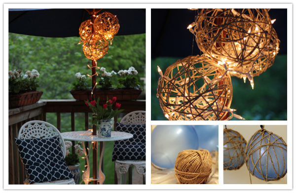 How To Make DIY Twine Garden Lanterns