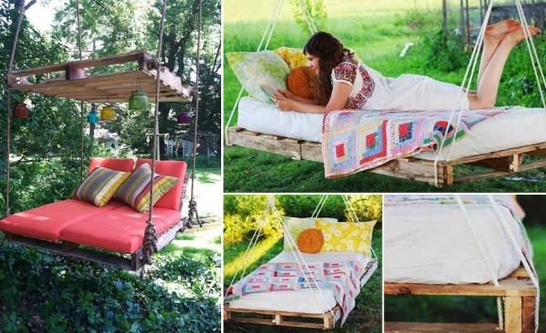 How To Make Pallet Hanging Swing Bed