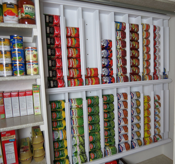 How To Make Rotating Canned Food Storage Racks 2
