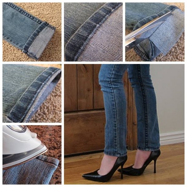 How To hem jeans fast and easy