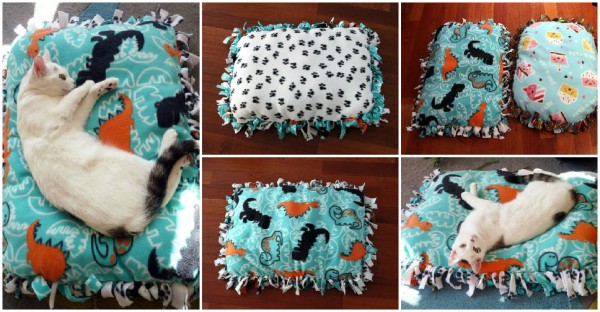 No-Sew Pet Bed Tutorial