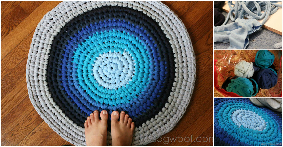 Area Rug From Recycled Cloth How To Instructions
