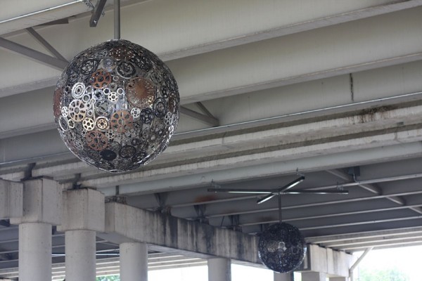 Chandeliers Made From Recycled Bike Parts 10