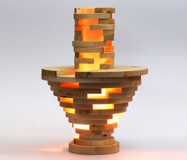 Cool DIY Stacked Lamp 10