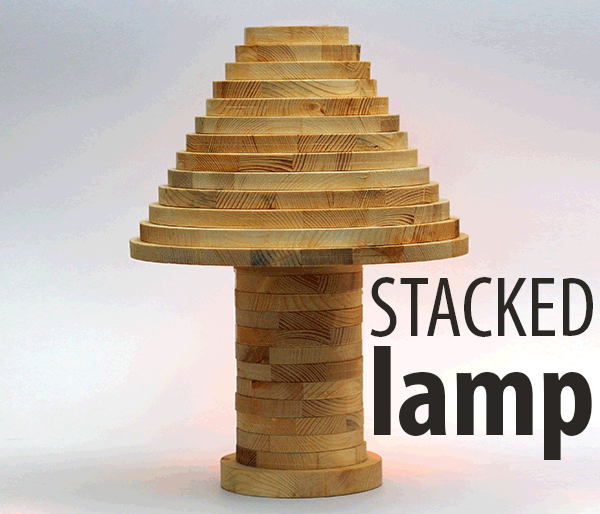 Cool DIY Stacked Lamp 11