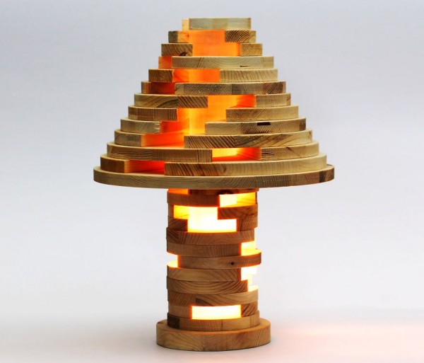 Cool DIY Stacked Lamp