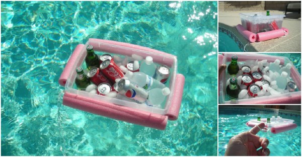 Pool Noodle Beverage Cooler 1