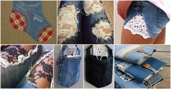 33 Creative Ways to Reuse Denim Jeans 1