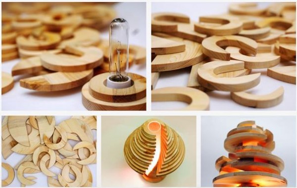 Cool DIY Stacked Lamp 14