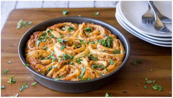 BBQ Chicken Pizza Pinwheels 1