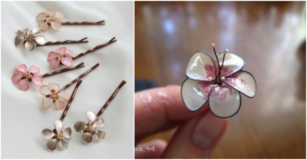 How To Make Beautiful Nail Polish Flower Jewelry 4