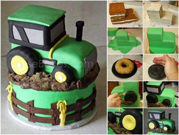 How to Make a Tractor Cake