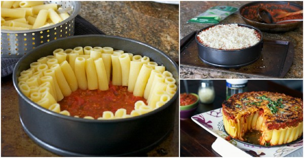 Rigatoni Pasta Pie Recipe 1