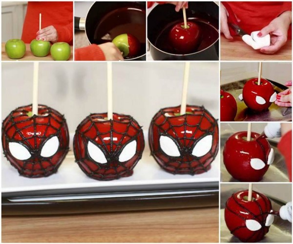 Spiderman Candy Apples 2