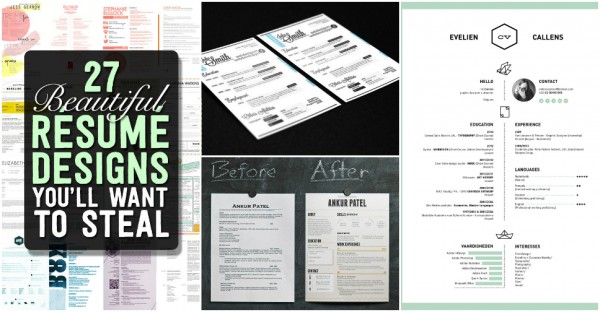 Beautiful Résumé Designs You’ll Want To Steal