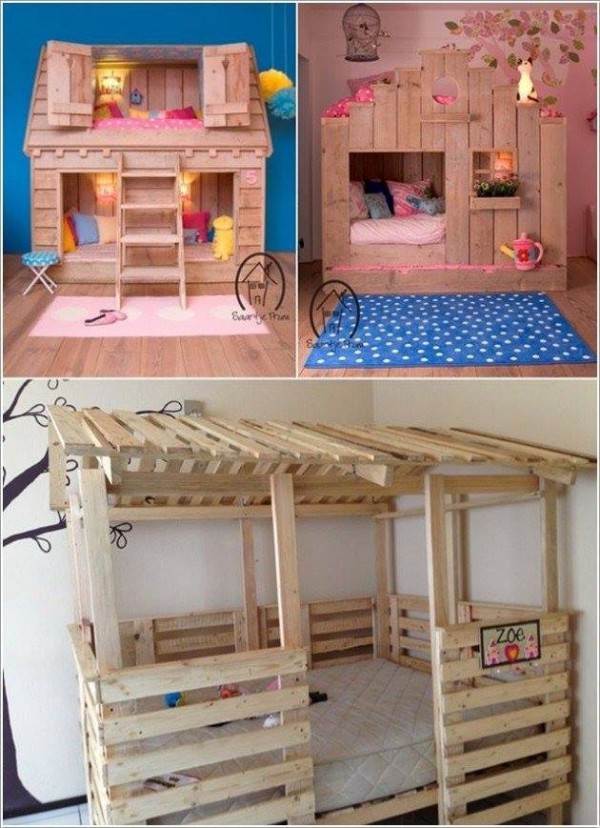 pallet furniture diy coolest projects bed pallets beds build bedroom yourself play leave childs cool fort mini