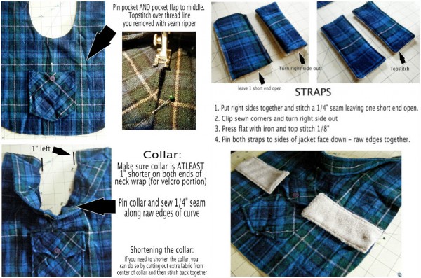 How To Turn A Shirt Into A Dog Jacket 2
